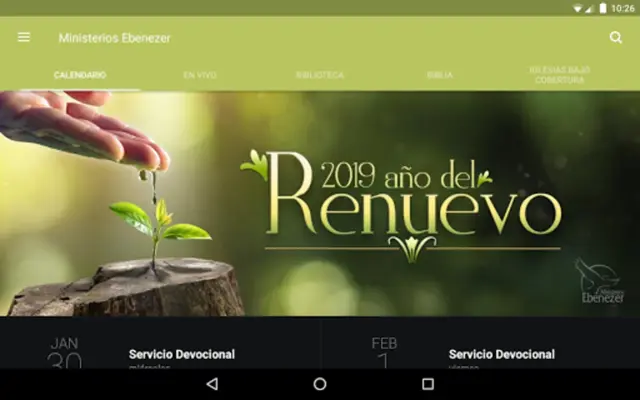 Ministerios Ebenezer android App screenshot 2